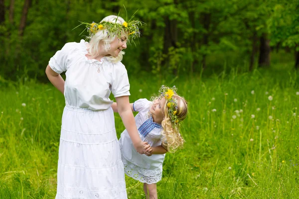 Beautiful family in park — Stock Photo, Image