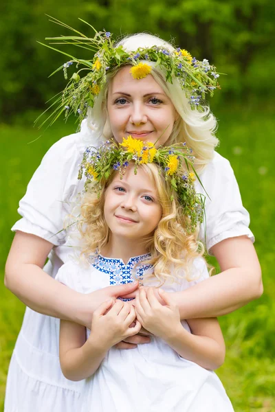 Beautiful family in park — Stock Photo, Image