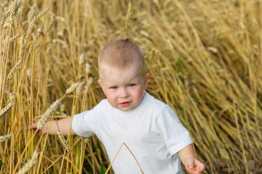 Çocuk çavdar alanındaki
