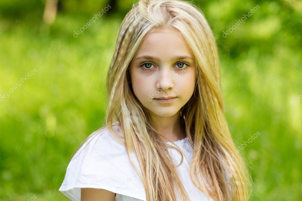 Young Blonde Teen Girls Outdoors