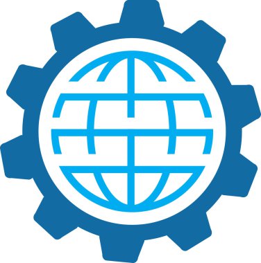 Globe web, WWW web, Web işareti, web simgesi, web sitesi bakımı, web erişim simgesi, URL işareti, dişli simgesi, ayar simgesi, Gear bağlantı simgesi