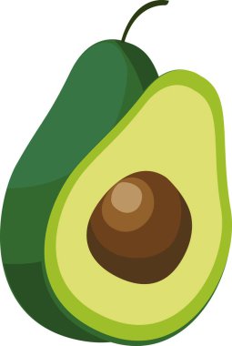 Avokado meyveleri, yeşil meyveler, Avokado dilimleri, meyve örnekleri, olgun avokadolar, tam avokado.