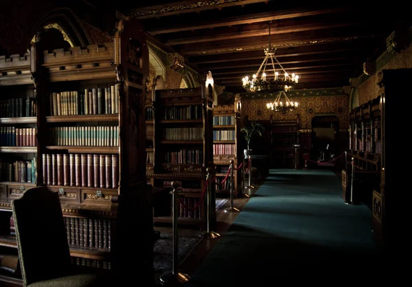 Biblioteca no Castelo de Cardiff — Fotografia de Stock