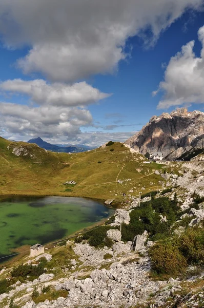Lake at Armentarola — Stock Photo, Image