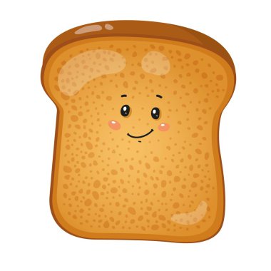 çizgi film tost vektör çizim