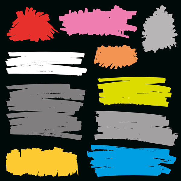 vector felt pen stains, Handmade