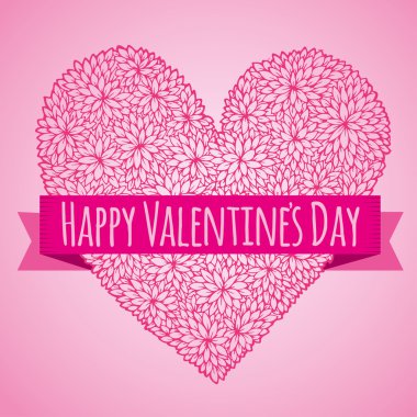 soyut çiçek heart_pink