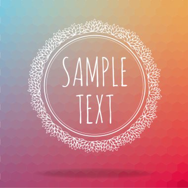 Örnek metin el çekilmiş çiçek desenle