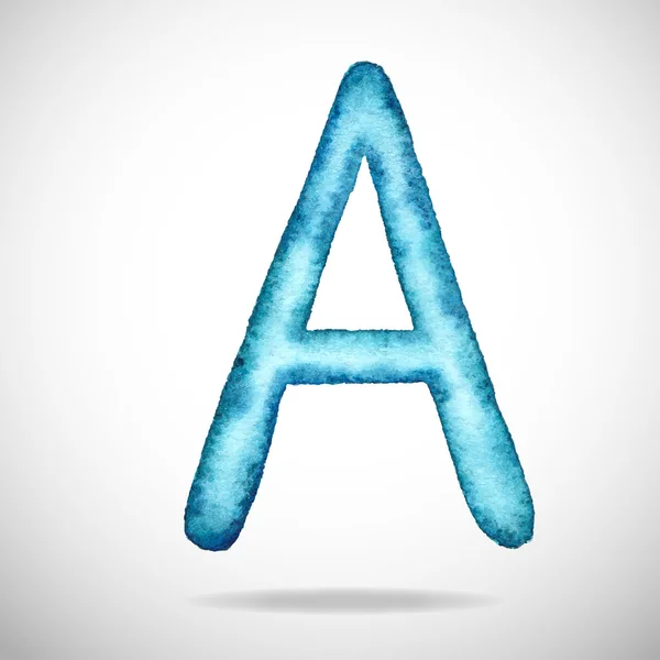 Aquarelle lettre A — Image vectorielle