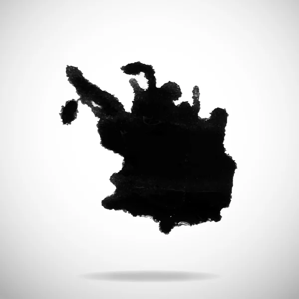 Encre noire vectorielle éclaboussures sur fond blanc — Image vectorielle