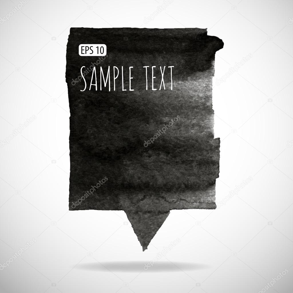 Black Watercolor Background Stock Vector C C4y4ka Yandex Ru