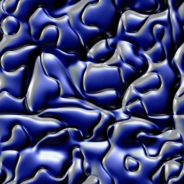 Doku küçük metal diken diken, mavi renk.