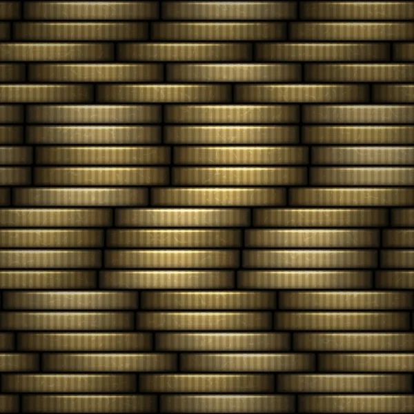 Textur drei Säulen von Münzen. — Stockfoto