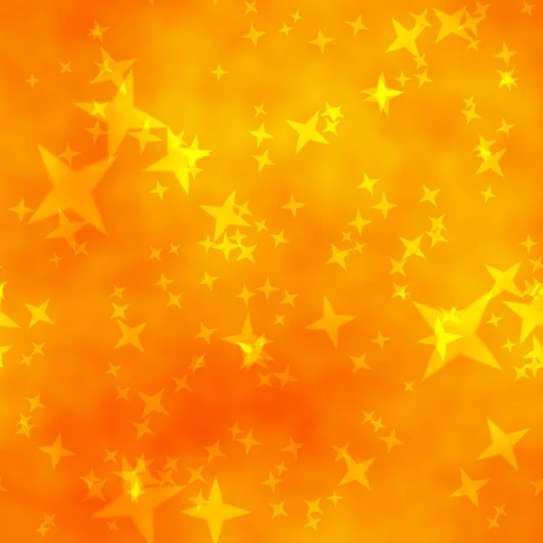 Bokeh-Stern gelb orange Farbe abstrakter Hintergrund. — Stockfoto