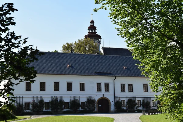 Burghof in großer Losiny Tschechischen Republik — Stockfoto