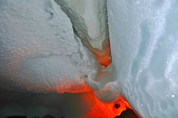 Lodowe Jaskinie. Antarktyda — Zdjęcie stockowe