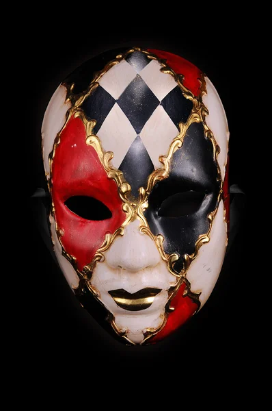 Carnival mask on black. — Stock Photo, Image