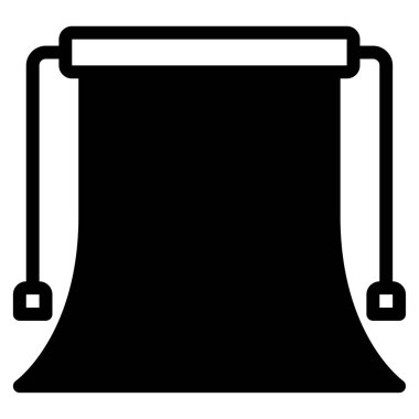 Green Screen Icon, Simple Illustration Isolated on White Background