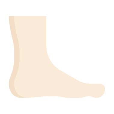 Footrest Icon, Simple Illustration Isolated on White Background 