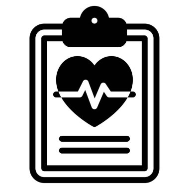 Health Assessment Icon, Simple Illustration Isolated on White Background