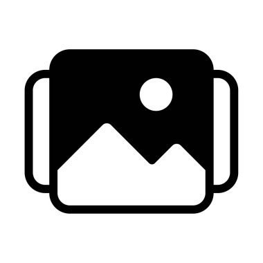 Resim Atlıkarınca Simgesi, Basit Görüntü Beyaz Arkaplanda İzole Edildi