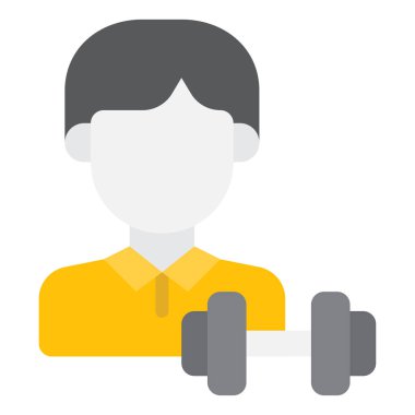 Sağlık koçu Icon, Basit Görüntü Beyaz Arkaplanda İzole Edildi