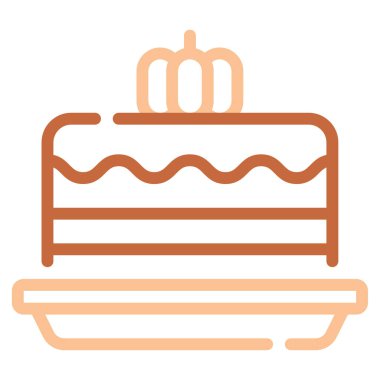 Seasonal Baking Icon, Simple Illustration Isolated on White Background