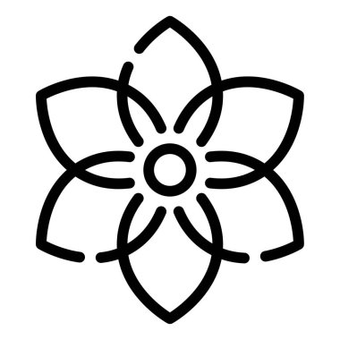 Sacred Geometry Icon, Simple Illustration Isolated on White Background