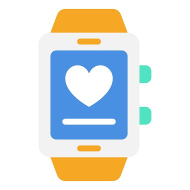 Wearable Tech Icon, Simple Illustration Isolated on White Background