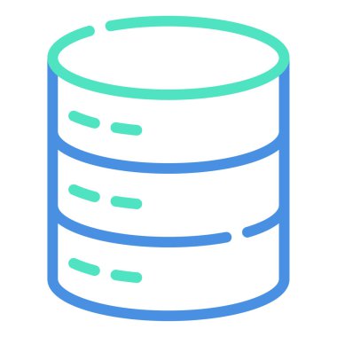 Big Data Icon, Simple Illustration Isolated on White Background