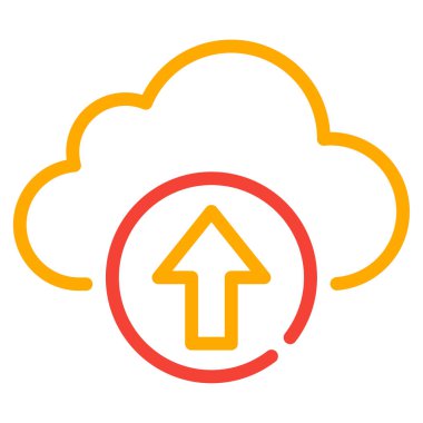 Backup Icon, Simple Illustration Isolated on White Background