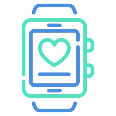 Wearable Tech Icon, Simple Illustration Isolated on White Background