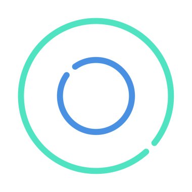 Oyuncu Düğmesi Simgesi, Basit Görüntü Beyaz Arkaplanda İzole Edildi