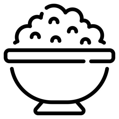 Salsa Icon, Simple Illustration Isolated on White Background 