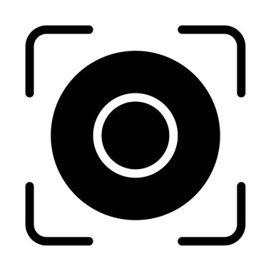 Viewport Icon, Simple Illustration Isolated on White Background