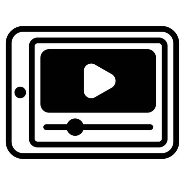 Graphics Tablet Icon, Simple Illustration Isolated on White Background