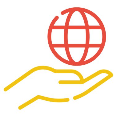 Networking Icon, Simple Illustration Isolated on White Background