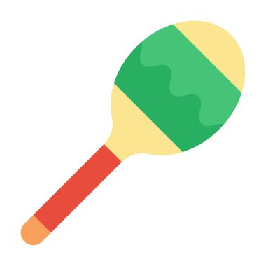 Maracases Icon, Simple Illustration Isolated on White Background