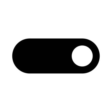 Toggle Switch Icon, Simple Illustration Isolated on White Background