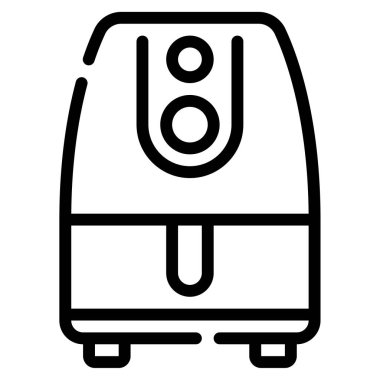 Crisp Air Icon, Simple Illustration Isolated on White Background