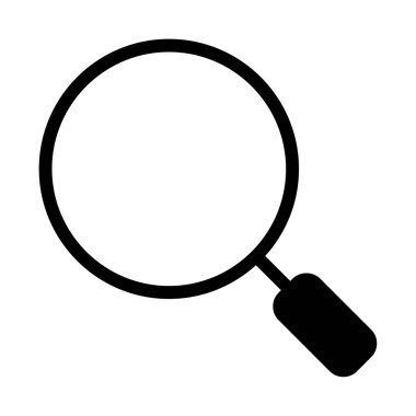 Arama Simgesi, Basit Görüntü Beyaz Arkaplanda İzole Edildi