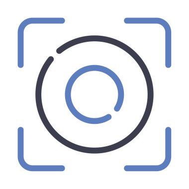 Viewport Icon, Simple Illustration Isolated on White Background