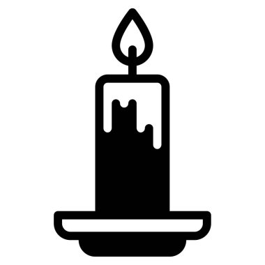 Mum Simgesi, Beyaz Arkaplanda İzole Edilmiş Basit Resimler 