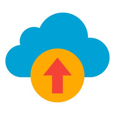 Backup Icon, Simple Illustration Isolated on White Background