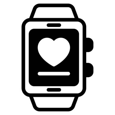 Wearable Tech Icon, Simple Illustration Isolated on White Background