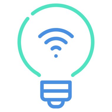Smart Lighting Icon, Simple Illustration Isolated on White Background