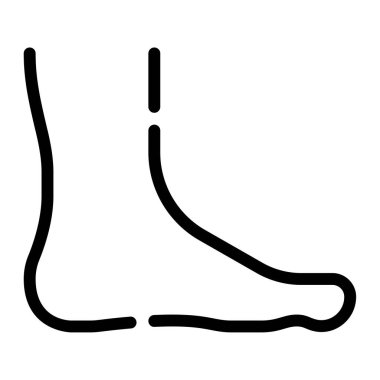 Footrest Icon, Simple Illustration Isolated on White Background 
