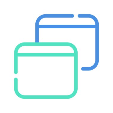 Sekme Simgesi, Basit Görüntü Beyaz Arkaplanda İzole Edildi