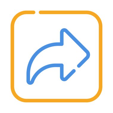 Simge Paylaş, Basit Görüntü Beyaz Arkaplanda İzole Edildi