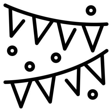 Fiesta Simgesi, Basit Görüntü Beyaz Arkaplanda İzole Edildi 